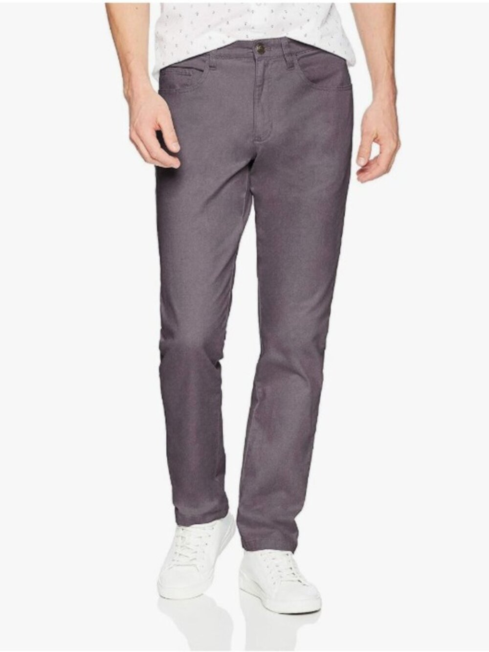 Amazon Essentials Men's Slim - Fit 5-Pocket Comfort Chino Pants 38 x 29 grey